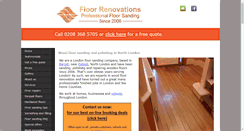 Desktop Screenshot of floor-renovations.co.uk